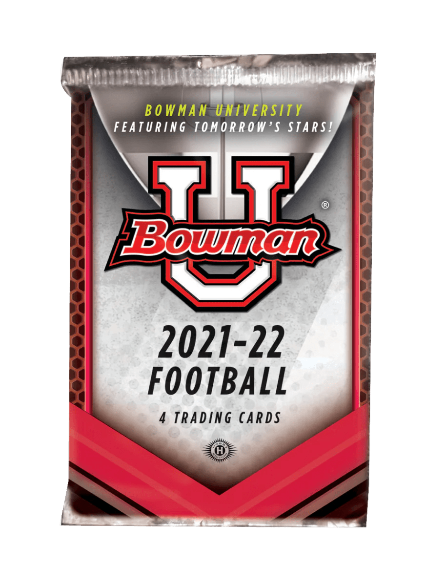 2021 - 22 Bowman University Football Hobby Box (24 Packs) Topps 613297974284