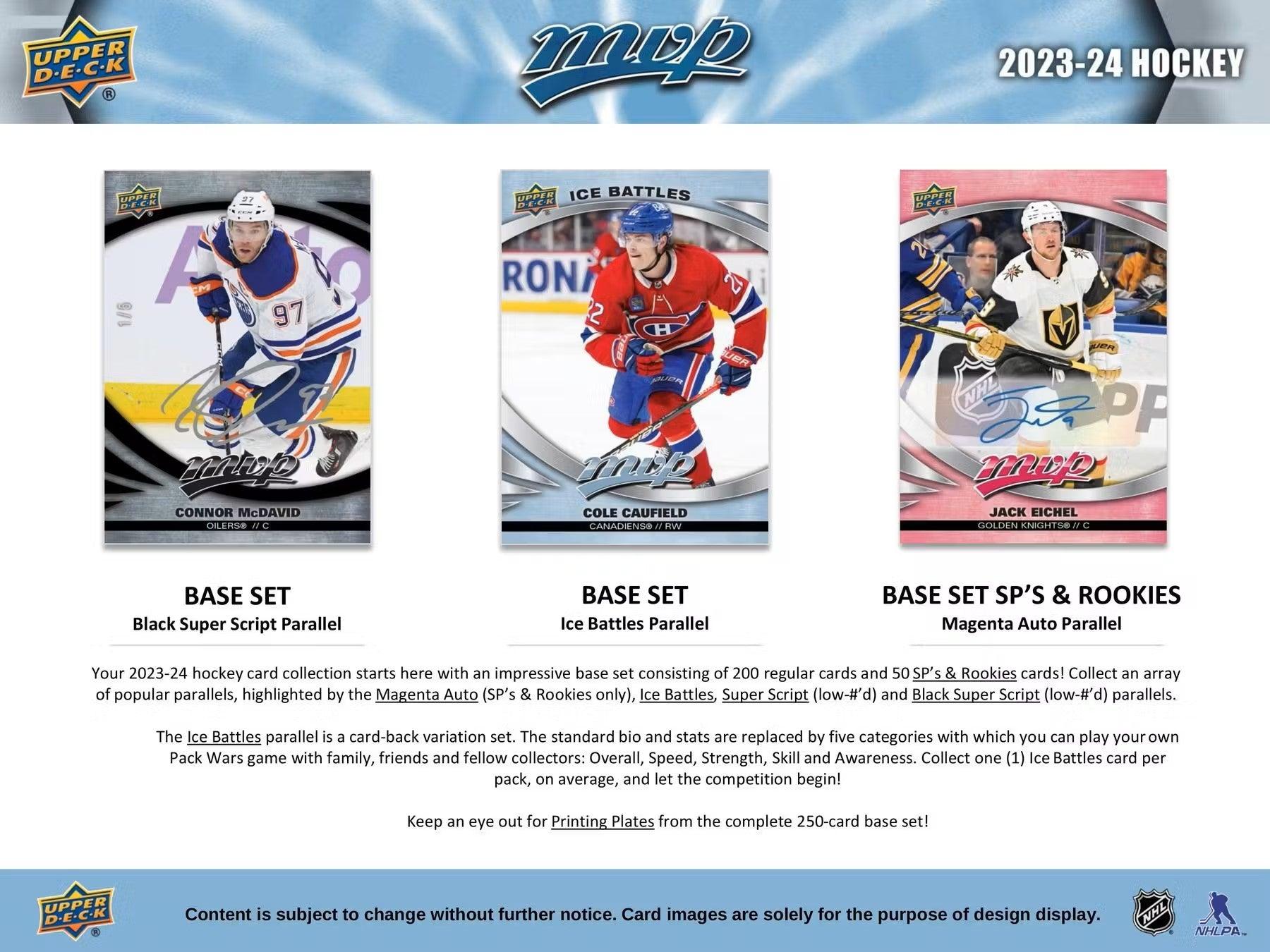Hockey - 2023/24 - Upper Deck MVP - Hobby Box (20 Packs) - Hobby Champion Inc