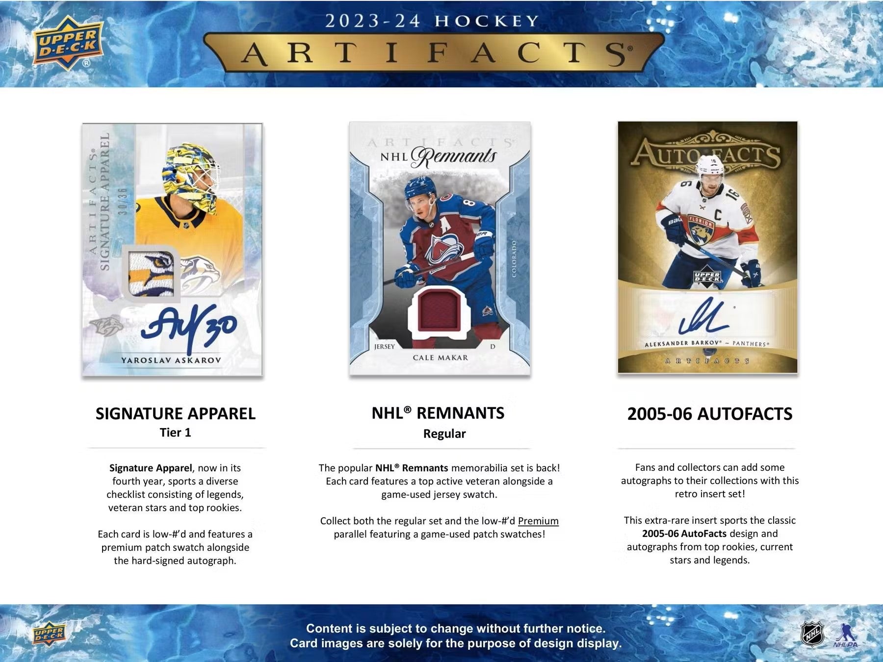 Hockey - 2023/24 - Upper Deck Artifacts - Hobby Pack (4 Cards)
