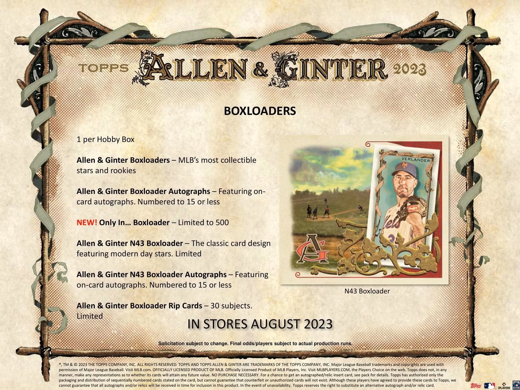 Baseball - 2023 - Topps Allen & Ginter - Hobby Pack (8 Cards)