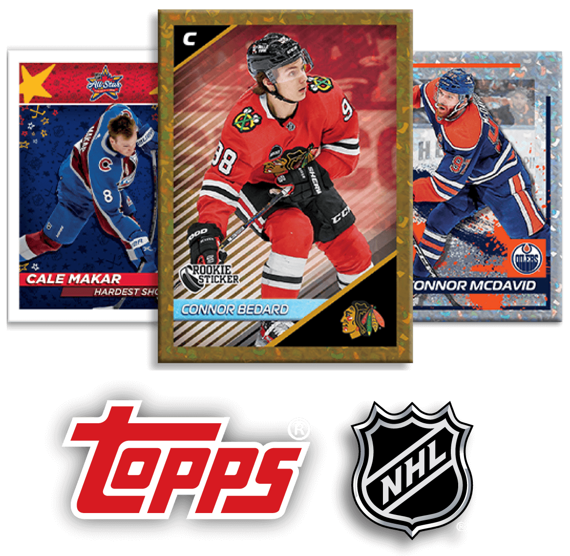 Hockey - 1x 2024-25 Topps NHL Sticker Pack (5 Stickers)