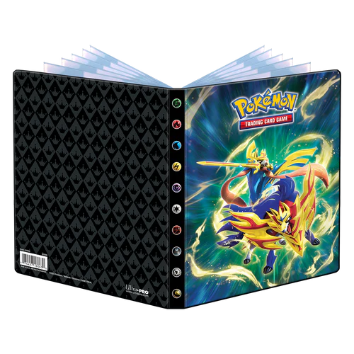 Pokemon - Ultra PRO Binder 9-Pocket - Crowned Sword Zacian & Crowned Shield Zamazenta (Holds 252 cards) - 0