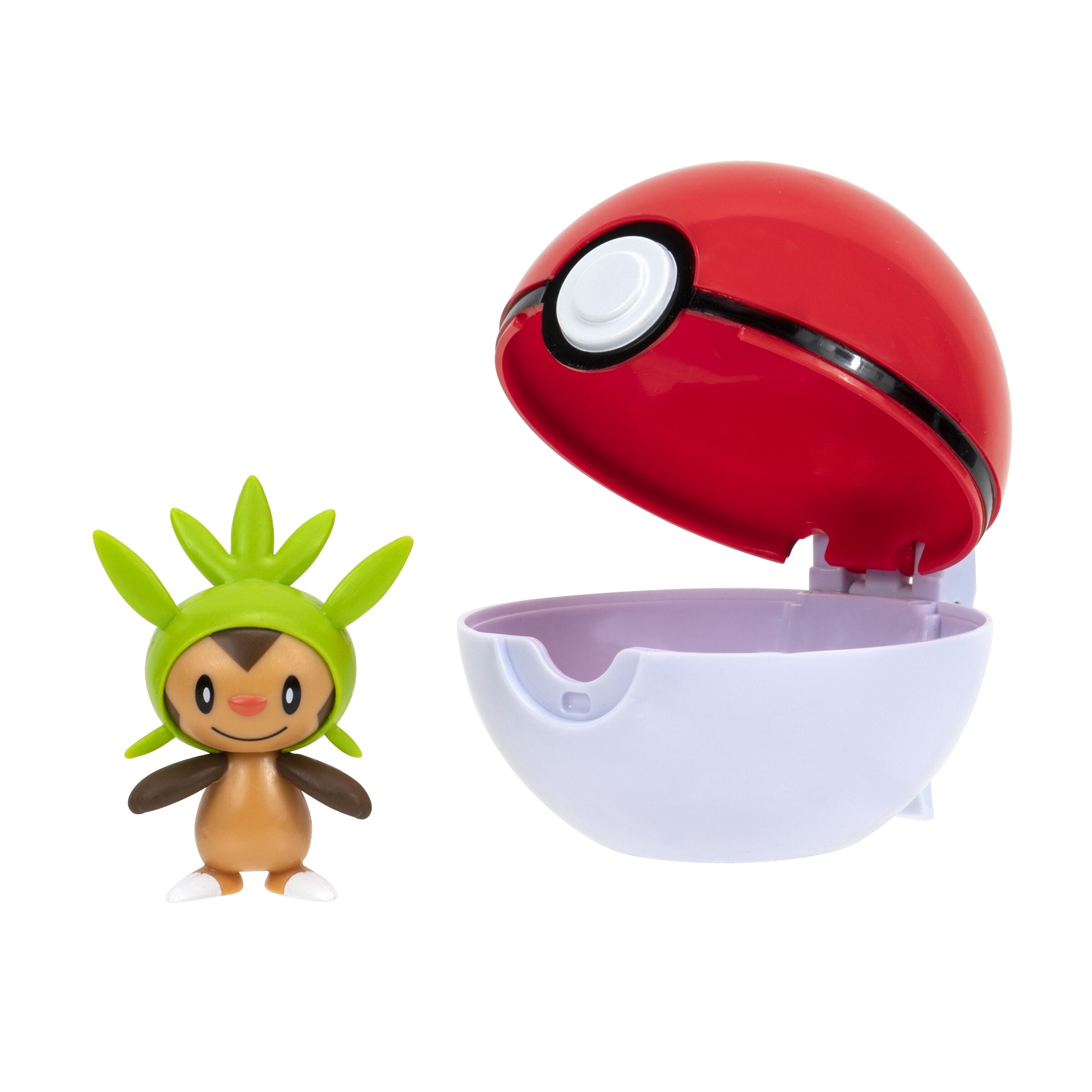 Pokémon Figurine - Clip 'N' Go - Chespin + Level Ball - Jazwares