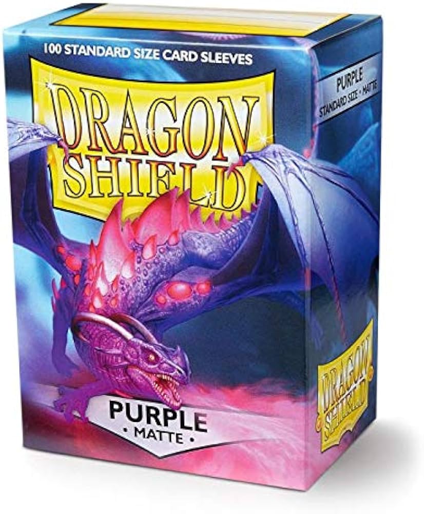 Sleeves (100ct) - Matte Purple - Standard Size - Dragon Shield