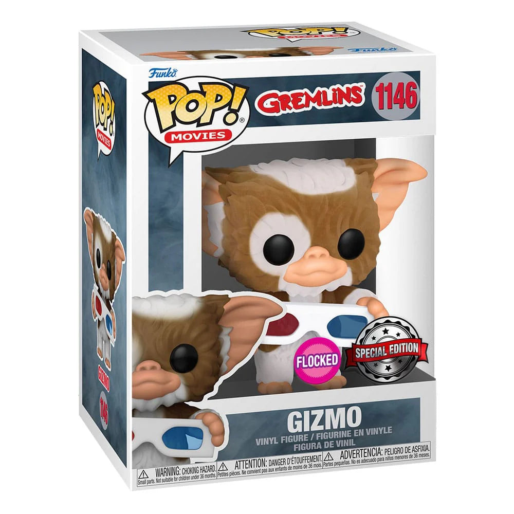 Pop! Movies - Gremlins - Gizmo - #1146 - FLOCKED & SPECIAL Edition