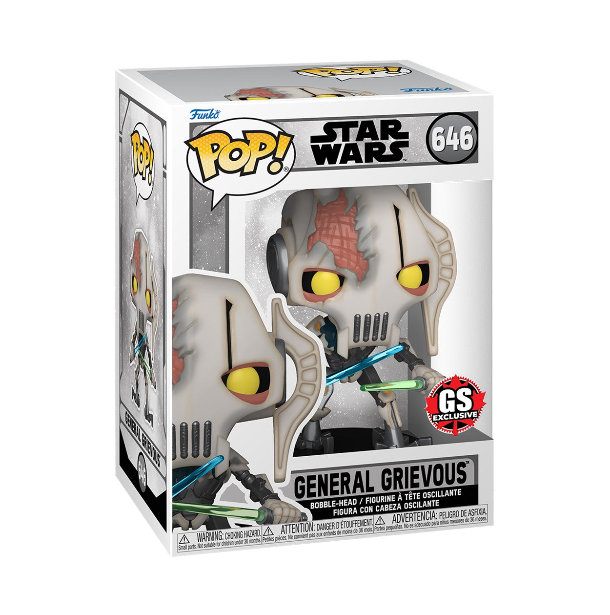 Pop! Star Wars - General Grievous - #646 - EXCLUSIVE GameStop