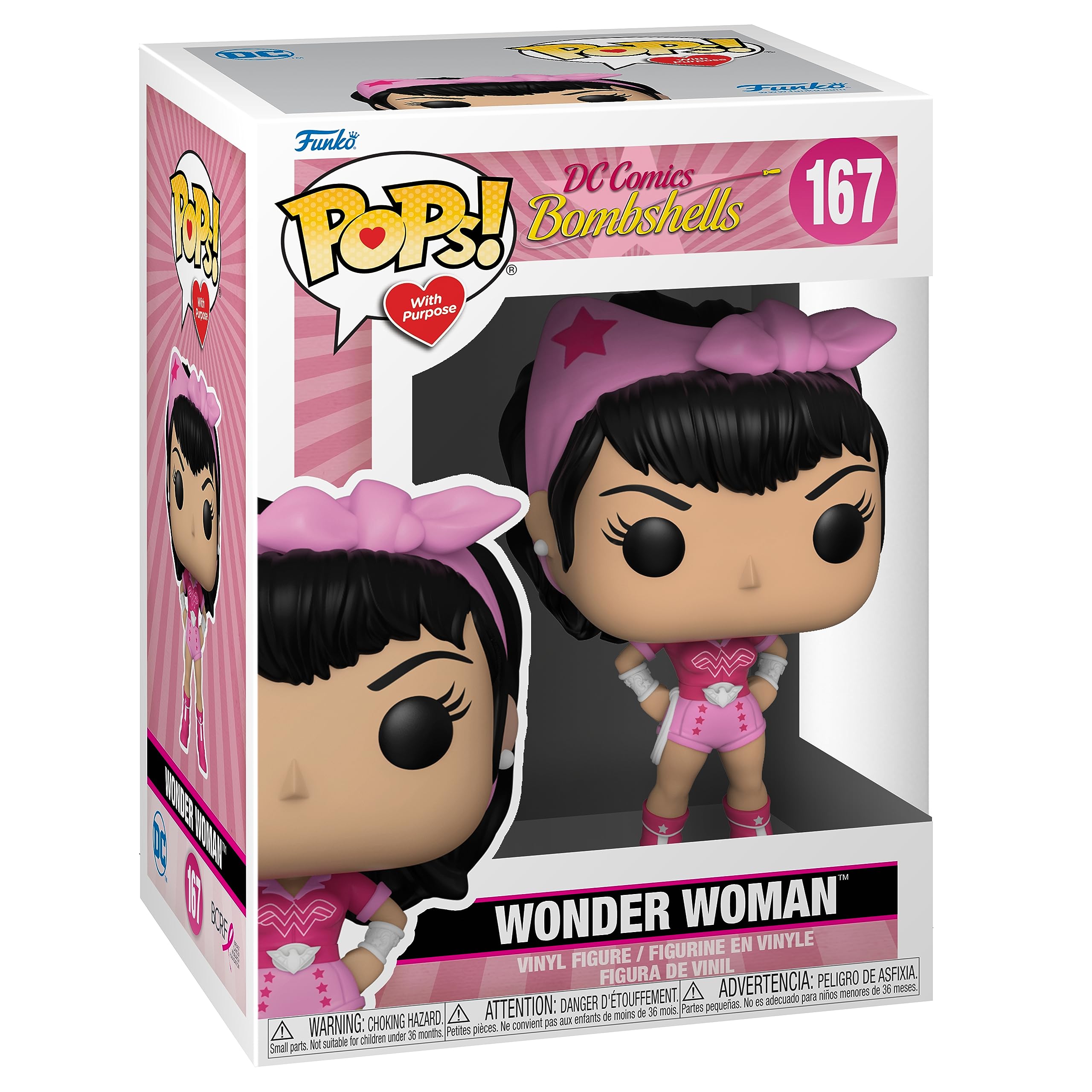 Pop! With Purpose - Breast Cancer Awareness - DC Comics Bombshells - Wonder Woman - #167