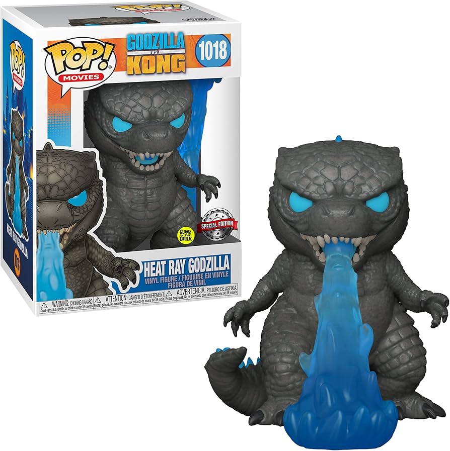 Pop! Movies - Godzilla vs. Kong - Heat Ray Godzilla - #1018 - Brille dans le noir & Édition SPÉCIALE