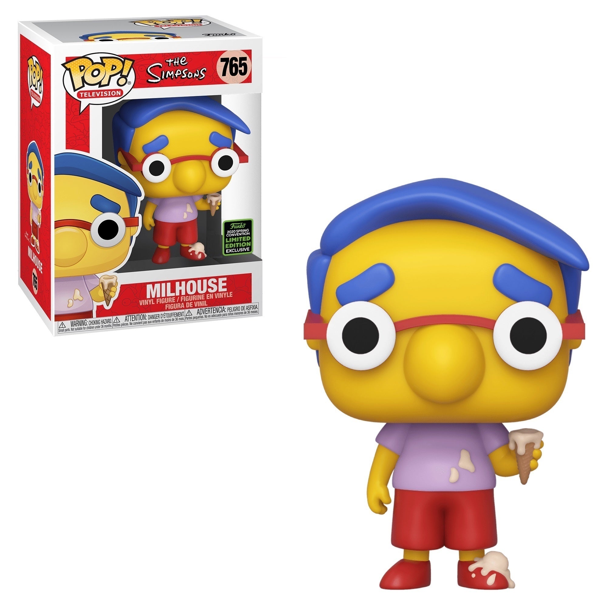 Pop! Television - Les Simpsons - Milhouse - #765 - EXCLUSIF Spring Convention Seattle 2020