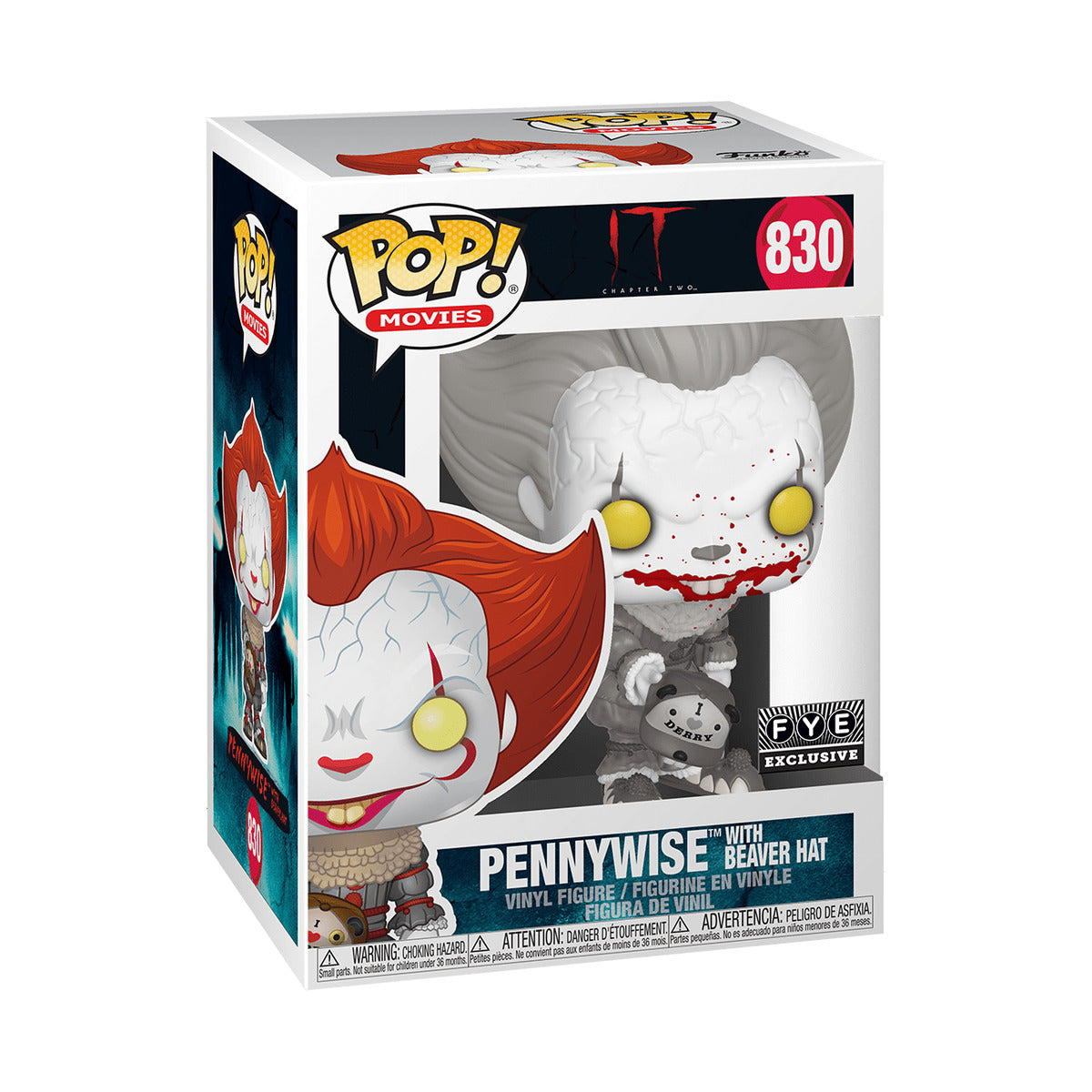 Pop! Movies - It - Pennywise with Beaver Hat - 830 - EXCLUSIF FYE