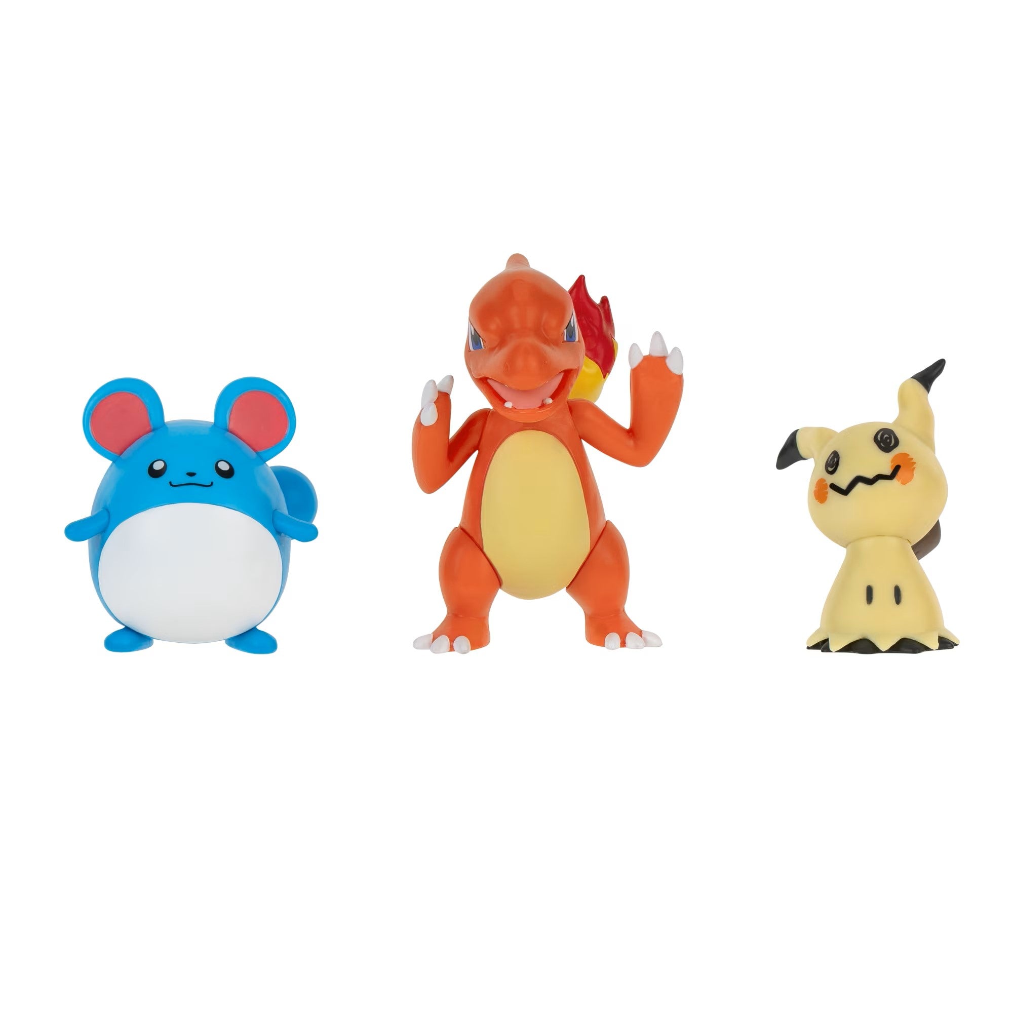 Pokemon Figurine - Ensemble de figurines - Mimikyu, Charmeleon & Marill - Jazwares - 0