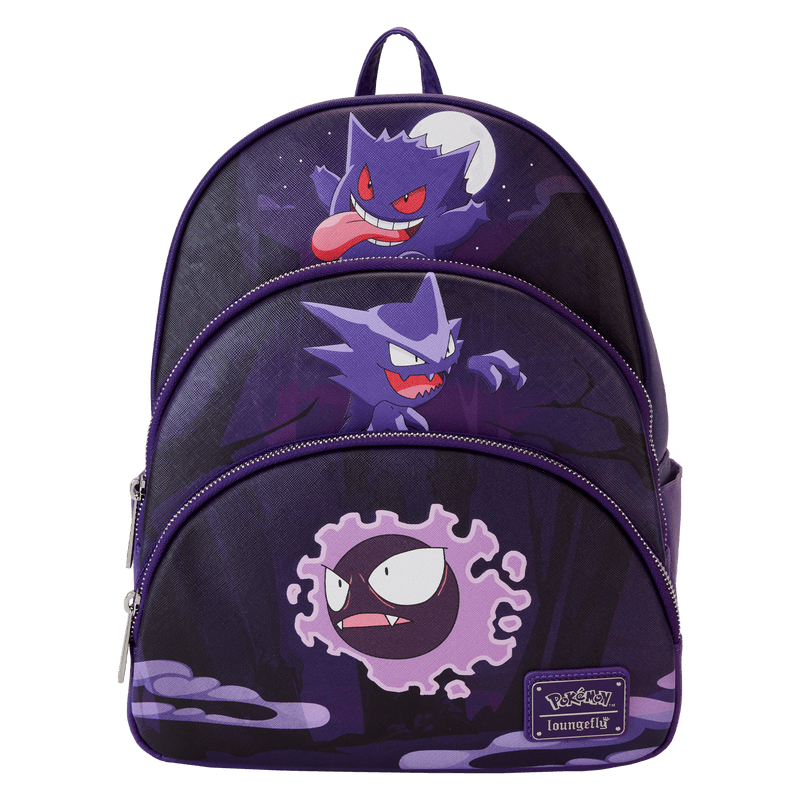 Loungefly - Backpack - Pokémon Gengar Evolution Triple Pocket