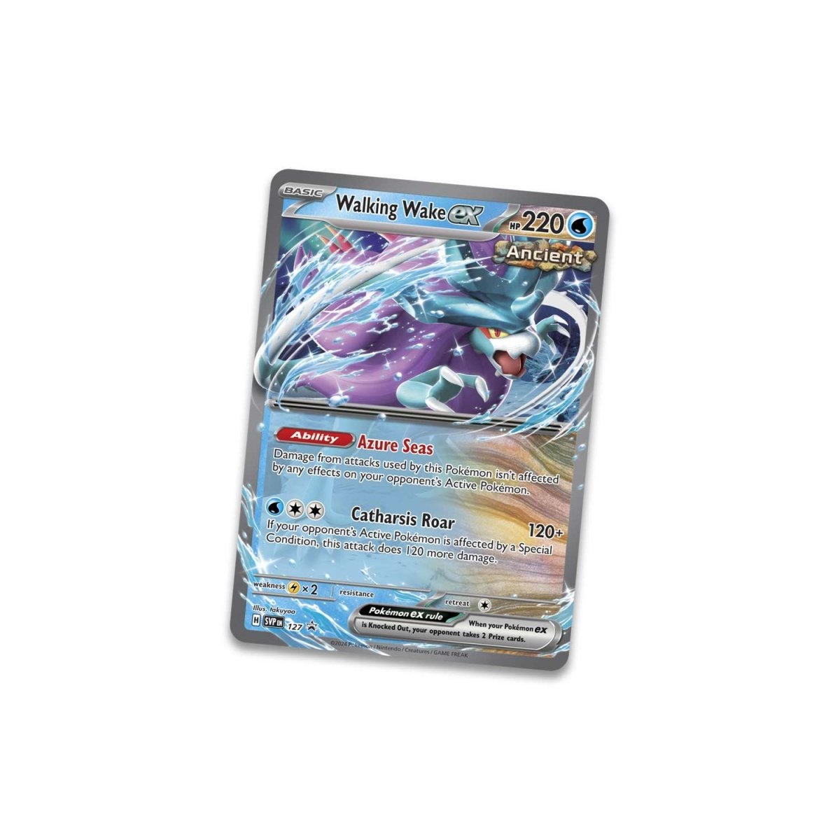 Pokemon Tin Box Paradox Clash (5 Booster Packs & 1 Walking Wake ex Promo Card) - Scarlet & Violet