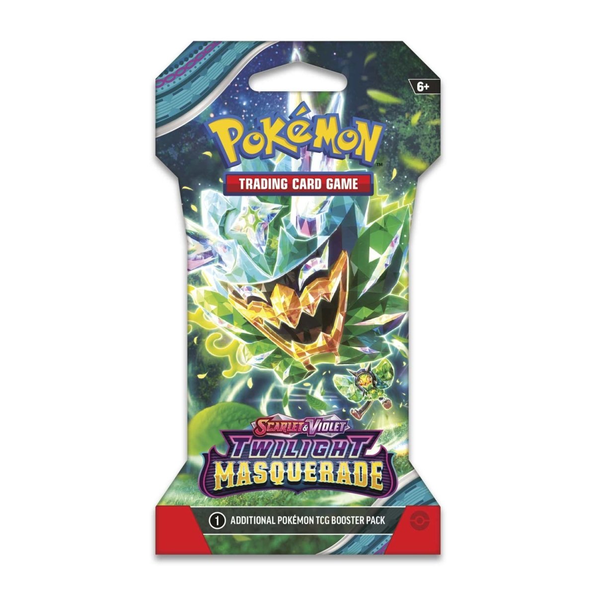 Pokémon Paquet Booster Emballage Carton (10 Cartes) - Scarlet & Violet - Twilight Masquerade - Pupitar - 0