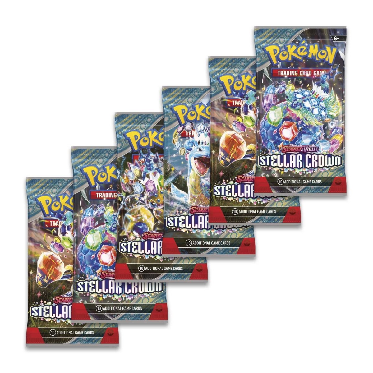 Pokemon - Scarlet & Violet - Stellar Crown - Booster Bundle (6 Packs) - 0