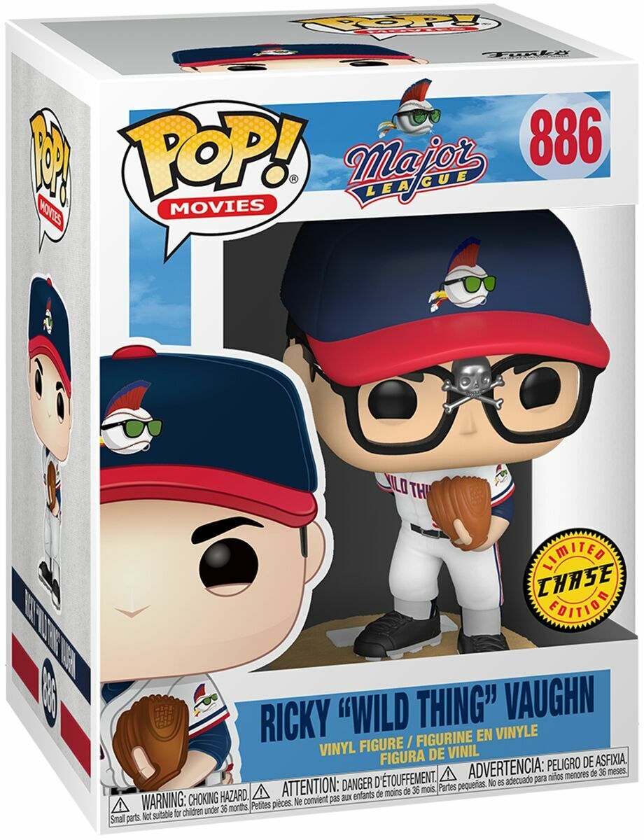 Pop! Movies - Major League - Ricky "Wild Thing" Vaughn - #886 - LIMITED CHASE Edition