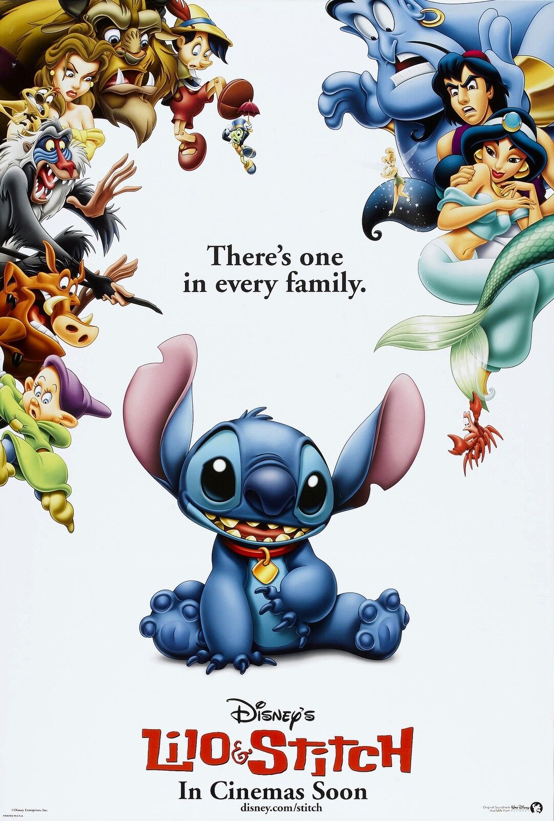 Toutou - Disney - Stitch costumé en Sebastian