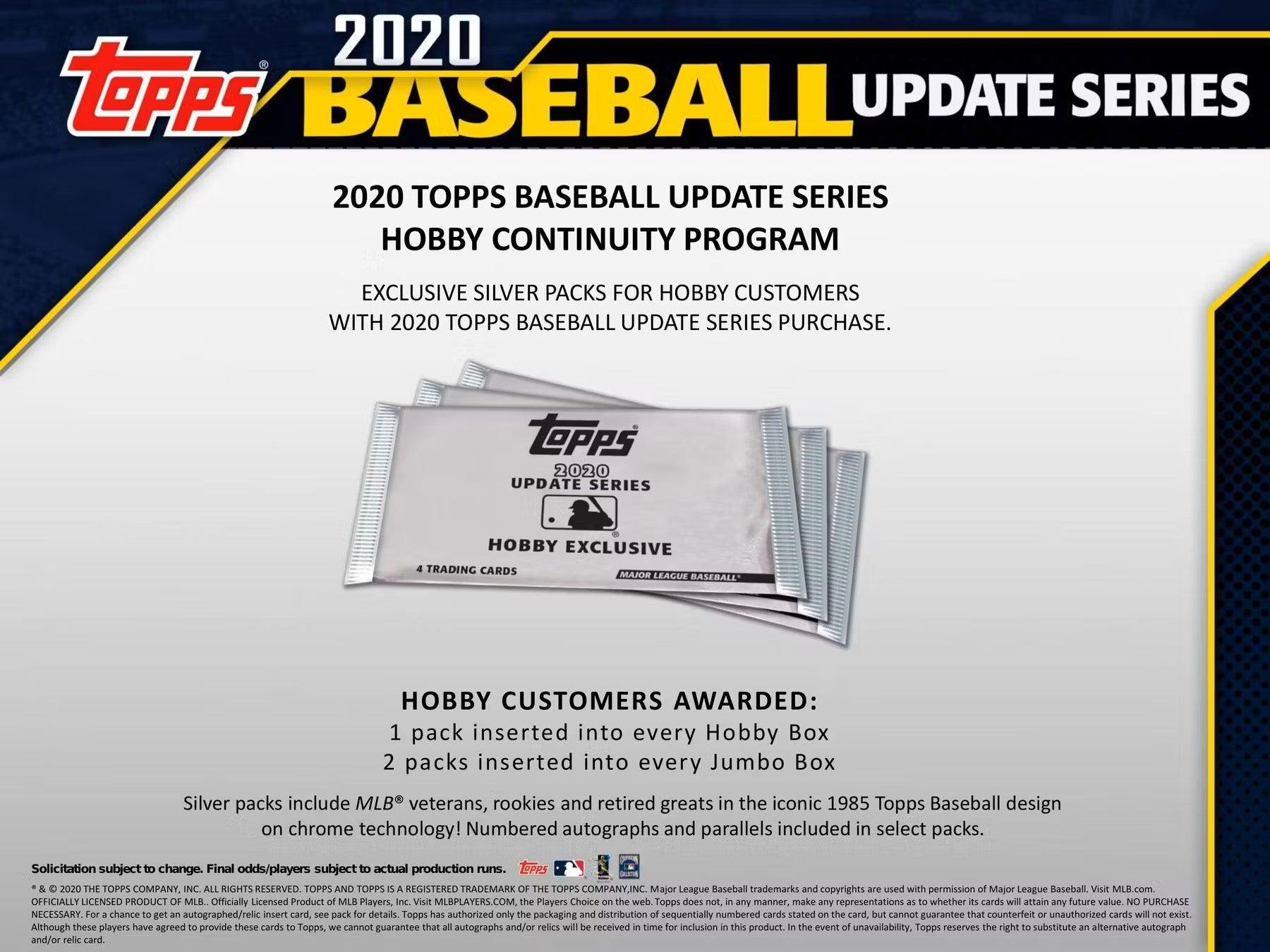 Baseball - 2020 - Topps - Update Series - Hobby Box (24 Packs) Topps 887521093007