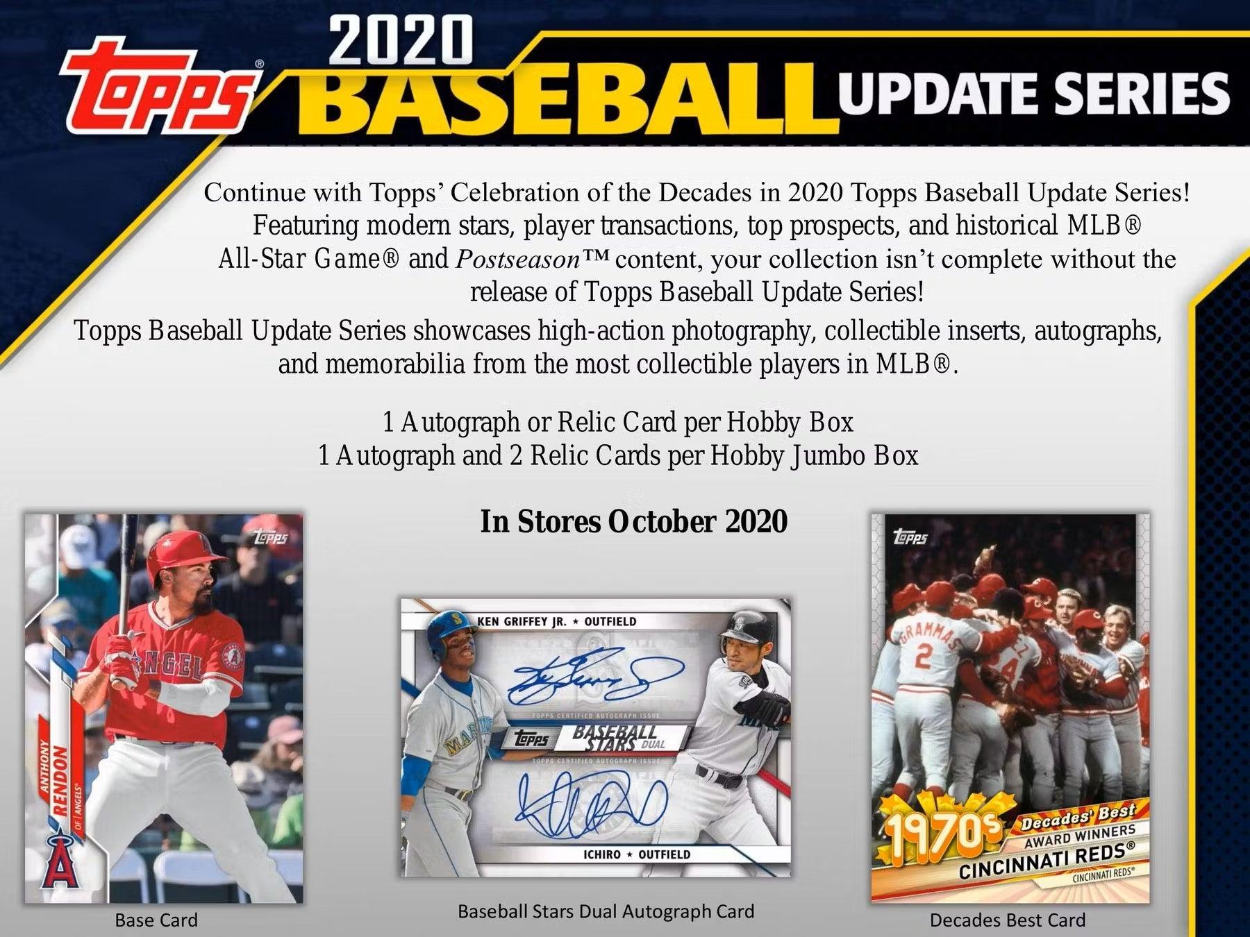 Baseball - 2020 - Topps - Update Series - Hobby Box (24 Packs) Topps 887521093007