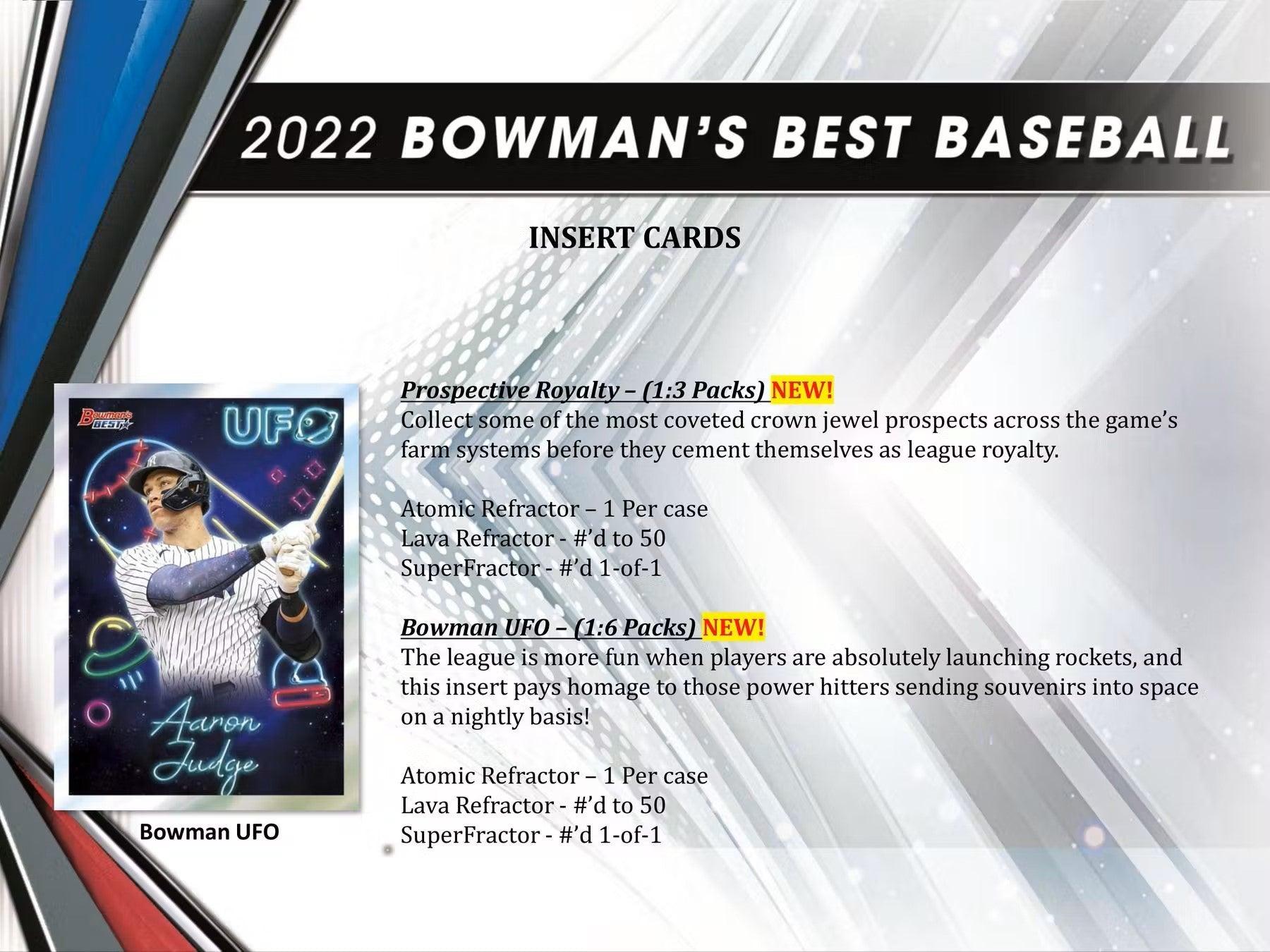 Baseball - 2022 - Bowman's Best - Hobby Box (12 Packs) Topps 887521114207