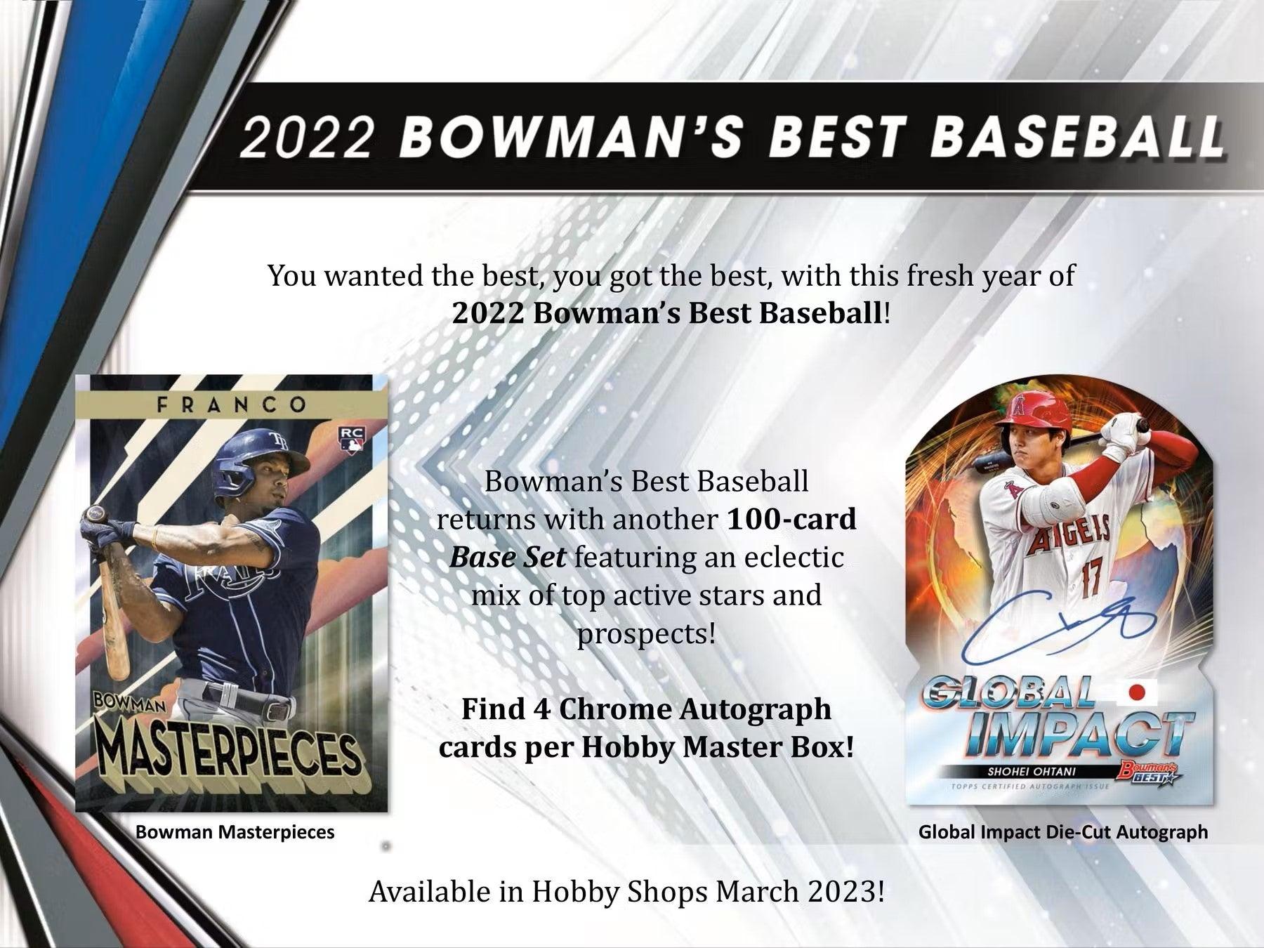 Baseball - 2022 - Bowman's Best - Hobby Box (12 Packs) Topps 887521114207