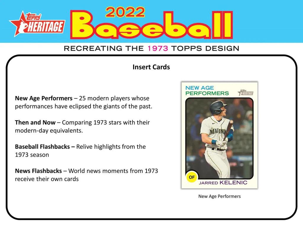 Baseball - 2022 - Topps Heritage - Hobby Pack (9 Cards) Topps 887521106387