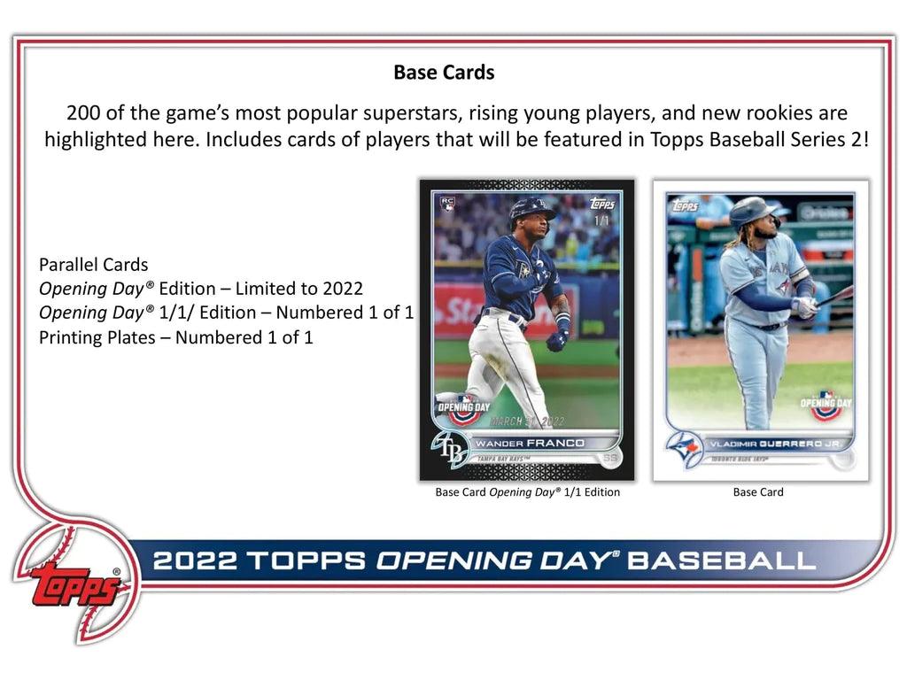 Baseball - 2022 - Topps Opening Day - Hobby Box (36 Packs) Topps 887521106196