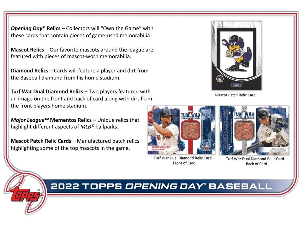 Baseball - 2022 - Topps Opening Day - Hobby Box (36 Packs) Topps 887521106196