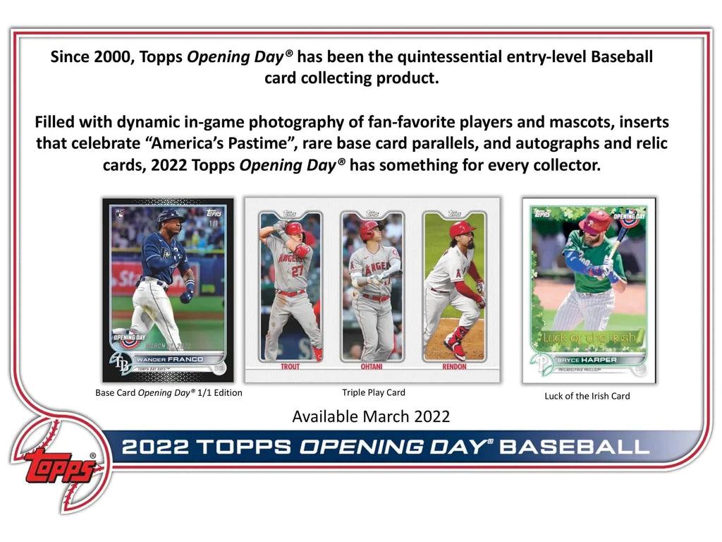 Baseball - 2022 - Topps Opening Day - Hobby Box (36 Packs) Topps 887521106196