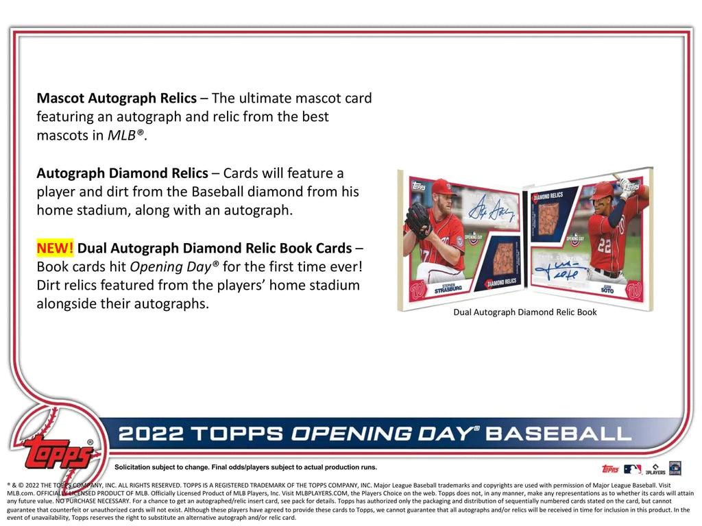 Baseball - 2022 - Topps Opening Day - Hobby Box (36 Packs) Topps 887521106196