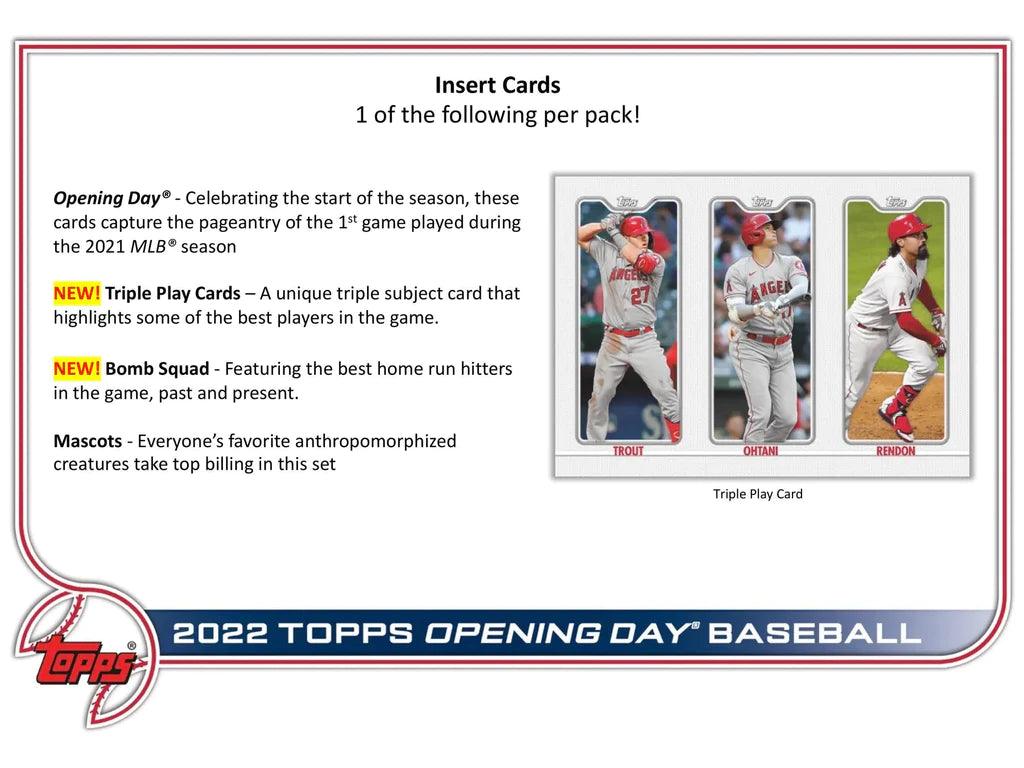 Baseball - 2022 - Topps Opening Day - Hobby Box (36 Packs) Topps 887521106196