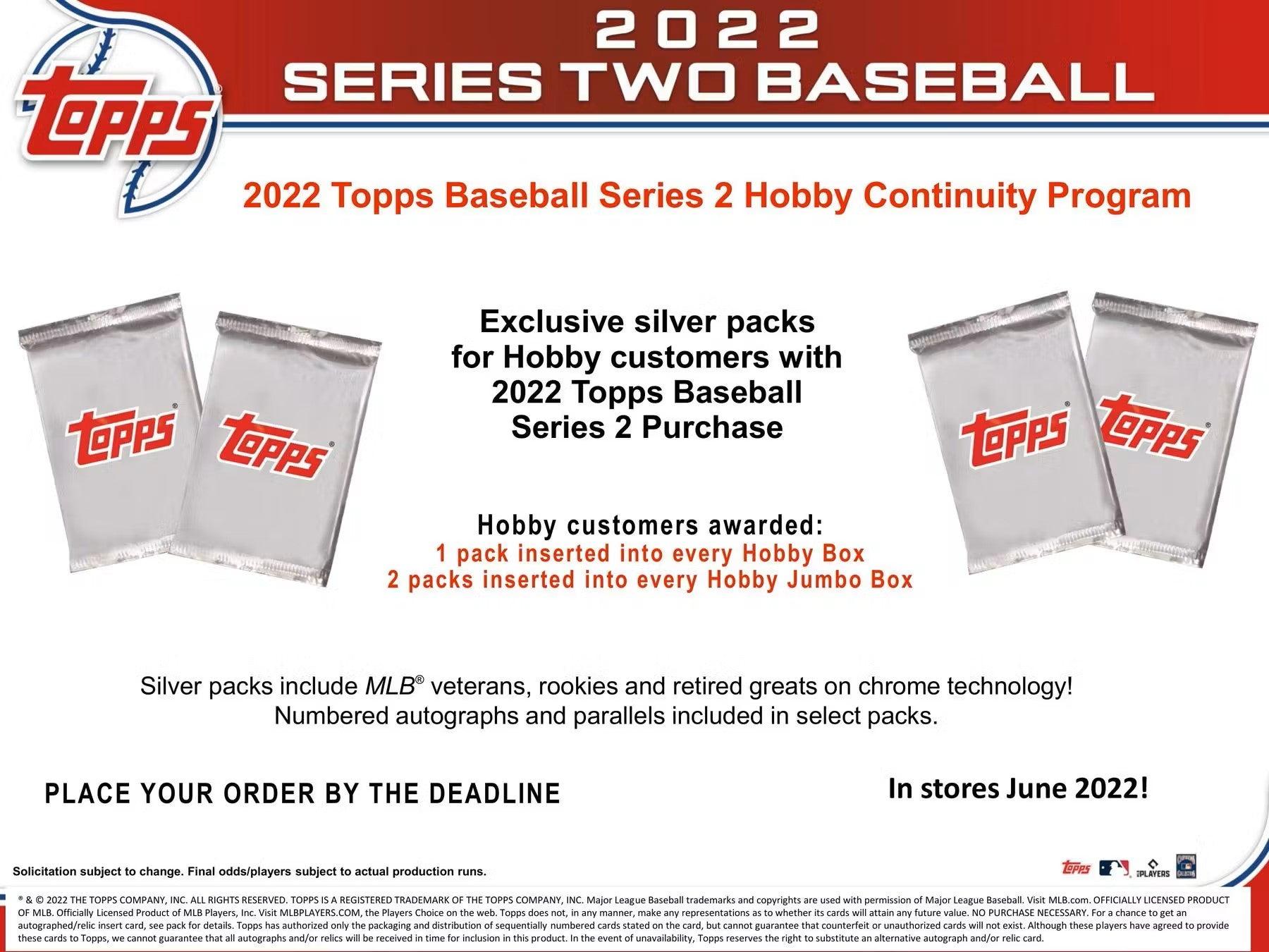 Baseball - 2022 - Topps Series 2 - Hobby Pack (14 Cards) Topps 887521108251