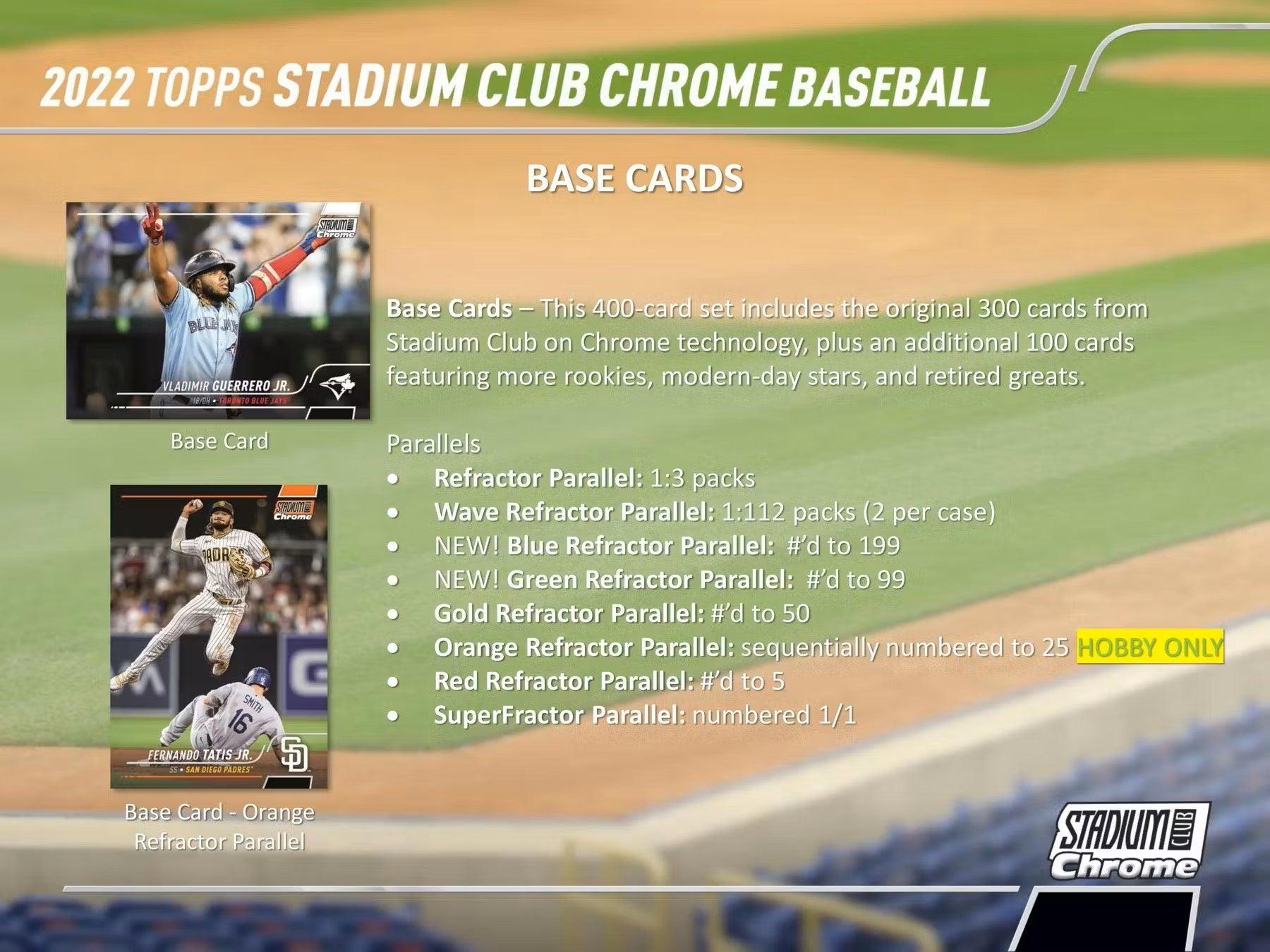 Baseball - 2022 - Topps Stadium Club Chrome - Hobby Box (14 Packs) Topps 887521113132