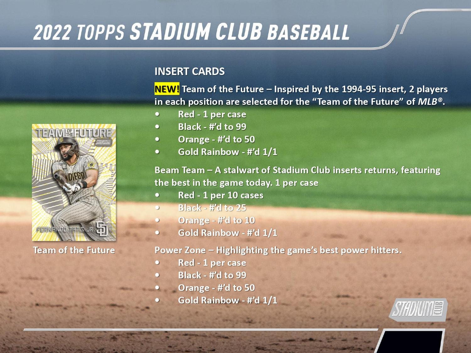 Baseball - 2022 - Topps Stadium Club - Hobby Pack (8 Cards) - Hobby Champion Inc