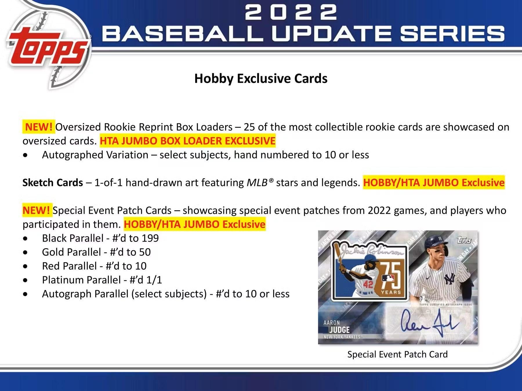 Baseball - 2022 - Topps Update Series - Hobby Box (24 Packs) Topps 887521112449