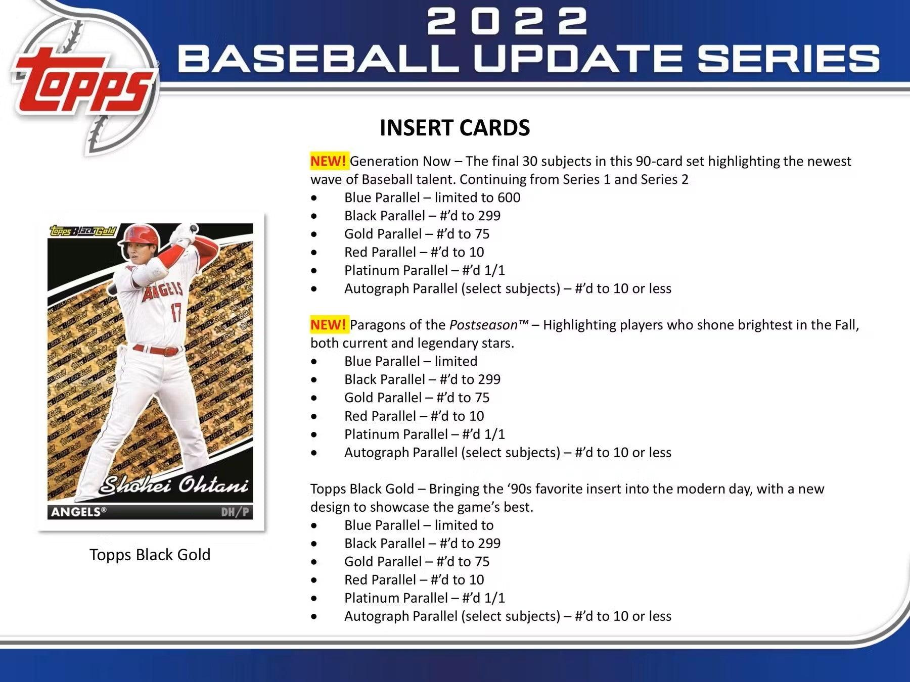 Baseball - 2022 - Topps Update Series - Hobby Box (24 Packs) Topps 887521112449