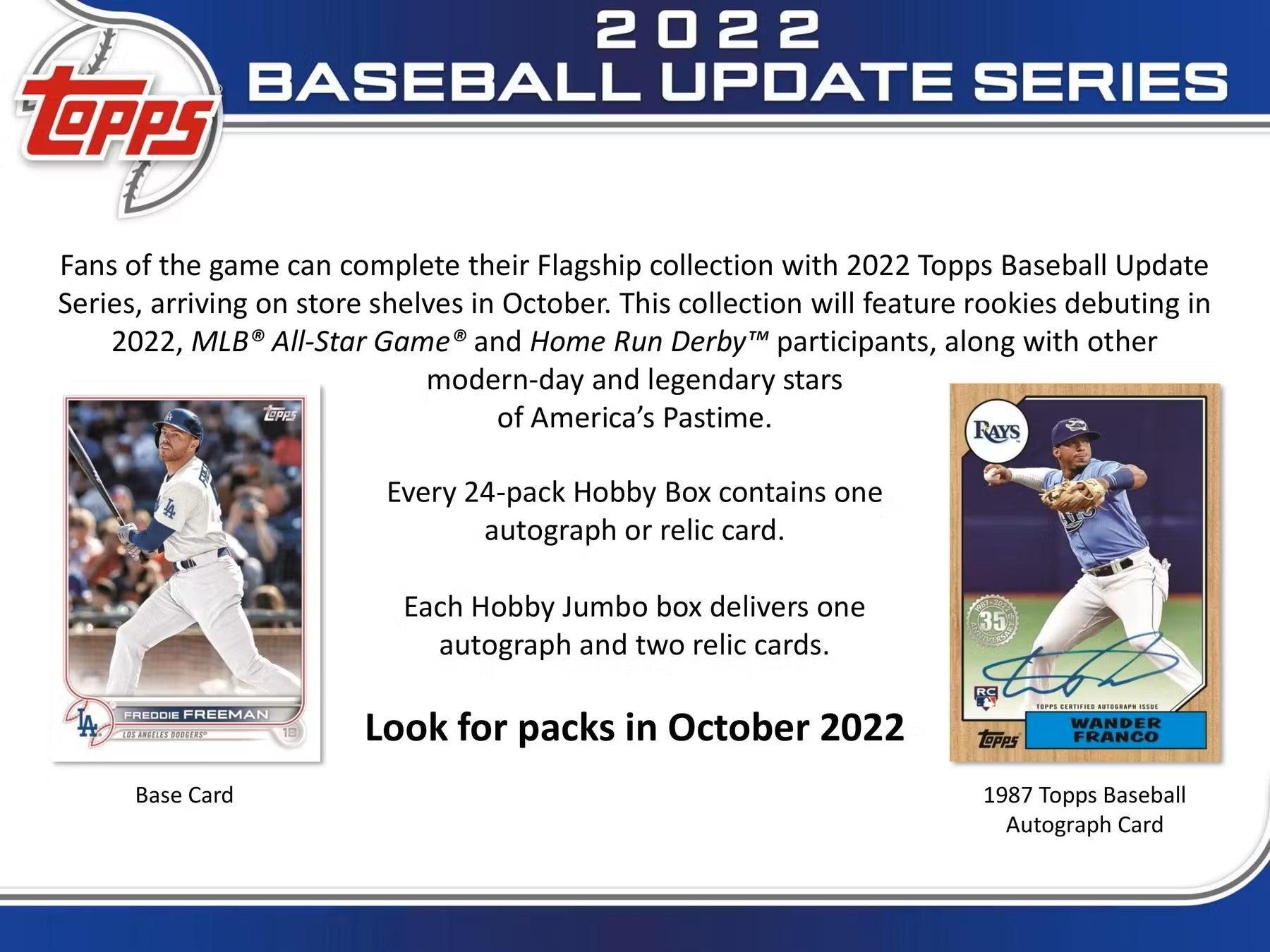 Baseball - 2022 - Topps Update Series - Hobby Box (24 Packs) Topps 887521112449