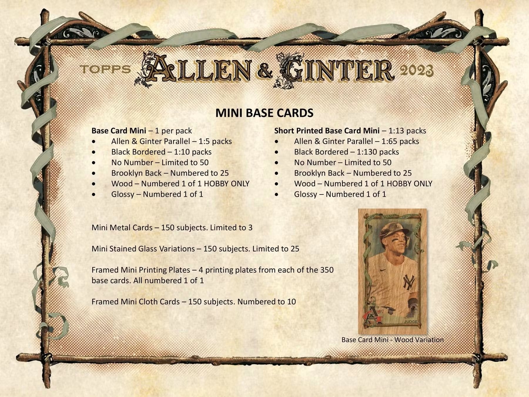 Baseball - 2023 - Topps Allen & Ginter - Hobby Pack (8 Cards) Topps 8875211/18779