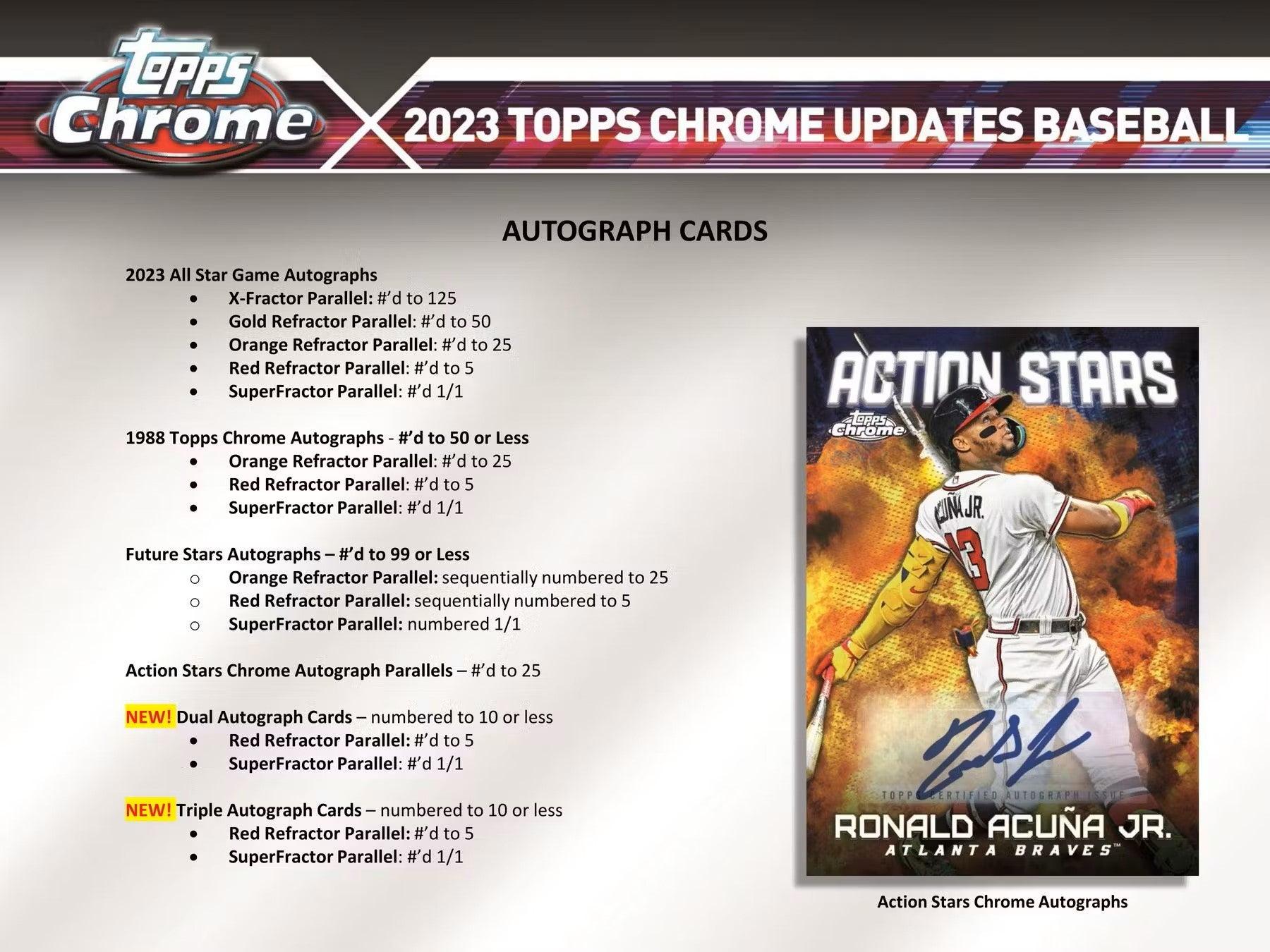 Baseball - 2023 - Topps Chrome Update Series - Hobby Pack (4 Cards) - Hobby Champion Inc