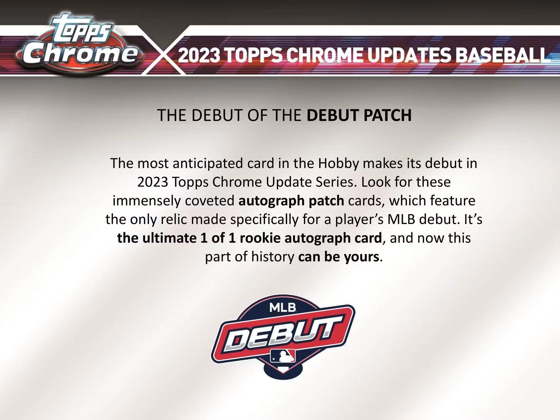 Baseball - 2023 - Topps Chrome Update Series - Hobby Pack (4 Cards) - Hobby Champion Inc