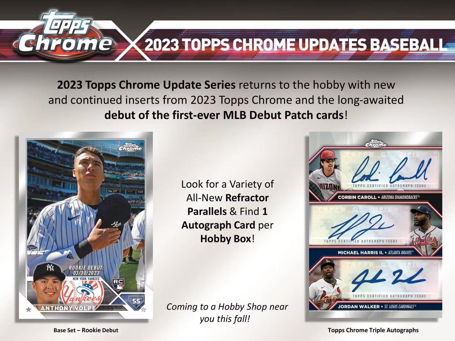 Baseball - 2023 - Topps Chrome Update Series - Hobby Pack (4 Cards) Topps 887521122363