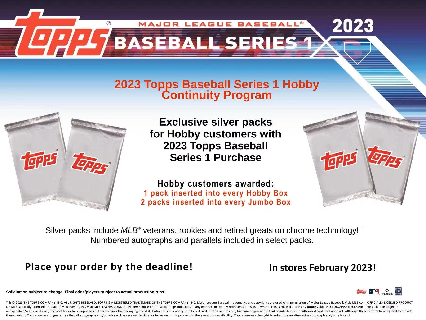 Baseball - 2023 - Topps Series 1 - Hobby Box (24 Packs) Topps 887521115068