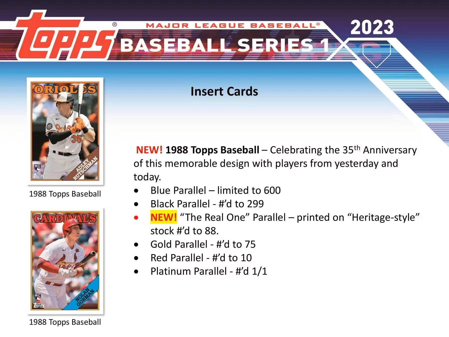 Baseball - 2023 - Topps Series 1 - Hobby Box (24 Packs) Topps 887521115068