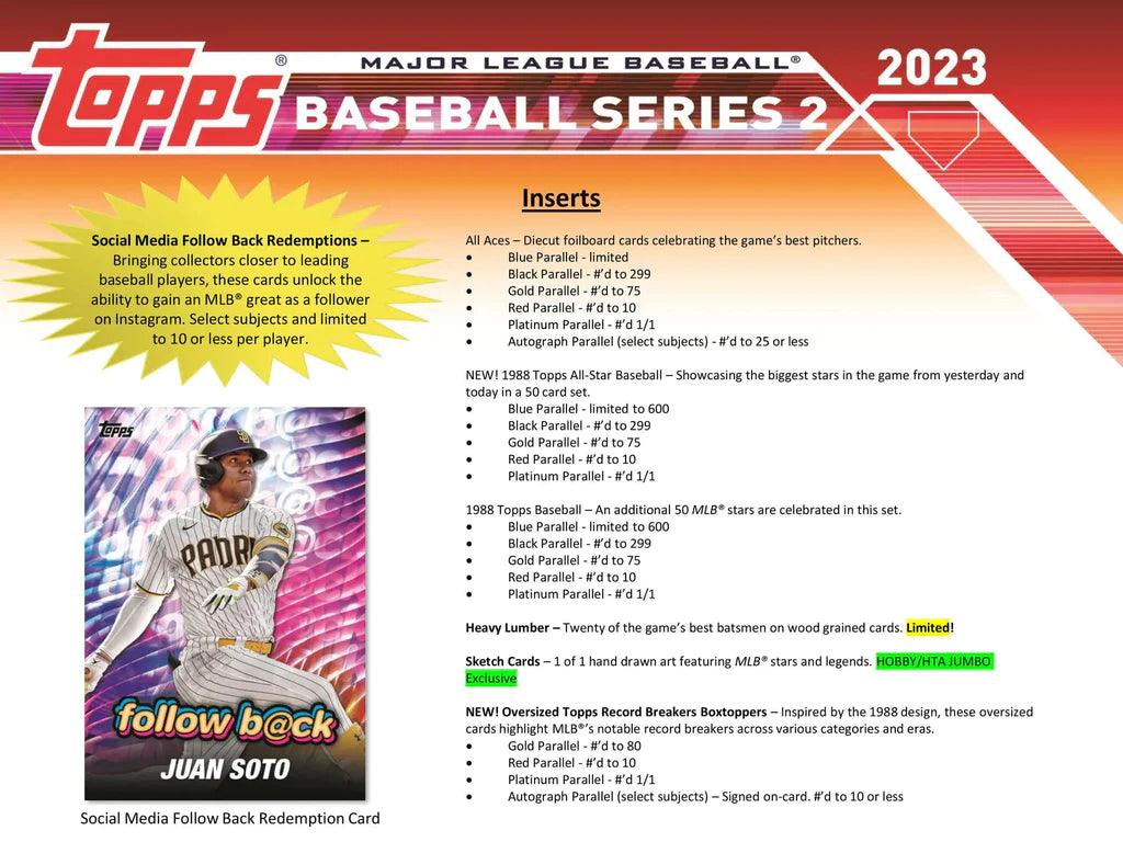 Baseball - 2023 - Topps Series 2 - Hobby Pack (14 Cards) Topps 887521117970