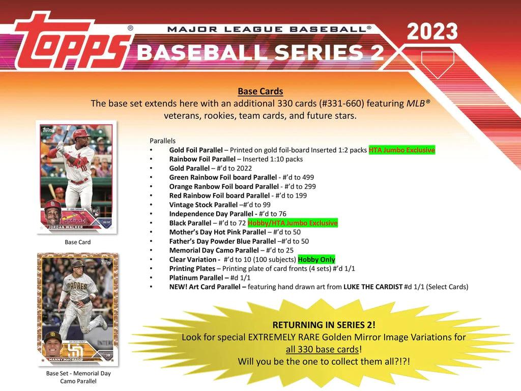 Baseball - 2023 - Topps Series 2 - Hobby Pack (14 Cards) Topps 887521117970