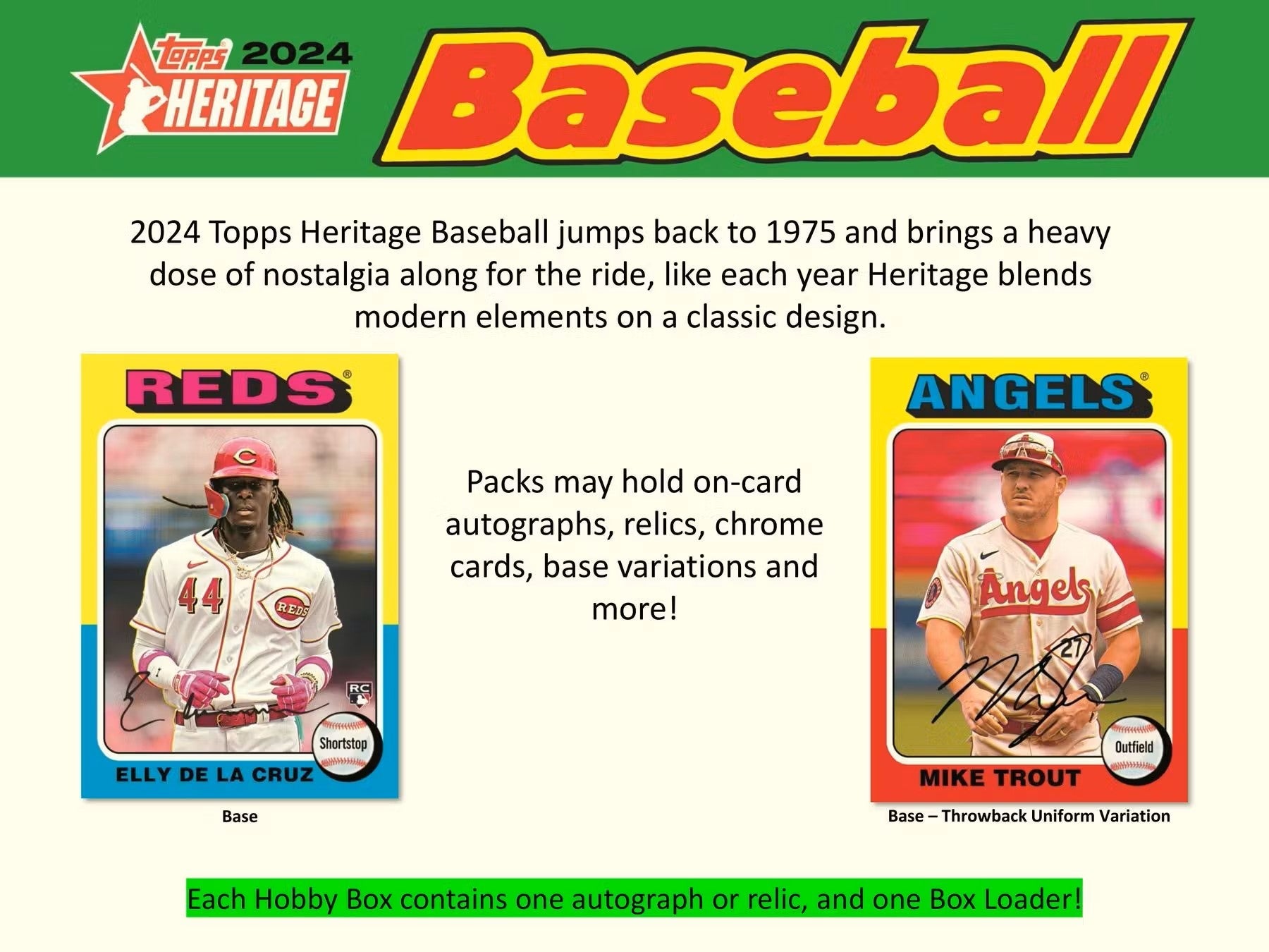 Baseball - 2024 - Topps Heritage - Hobby Pack (9 Cards) Topps 887521123803