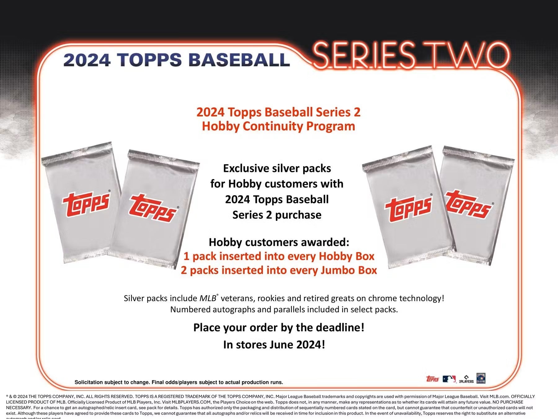 Baseball - 2024 - Topps Series 2 - Hobby Pack (12 Cards) Topps 887521128167