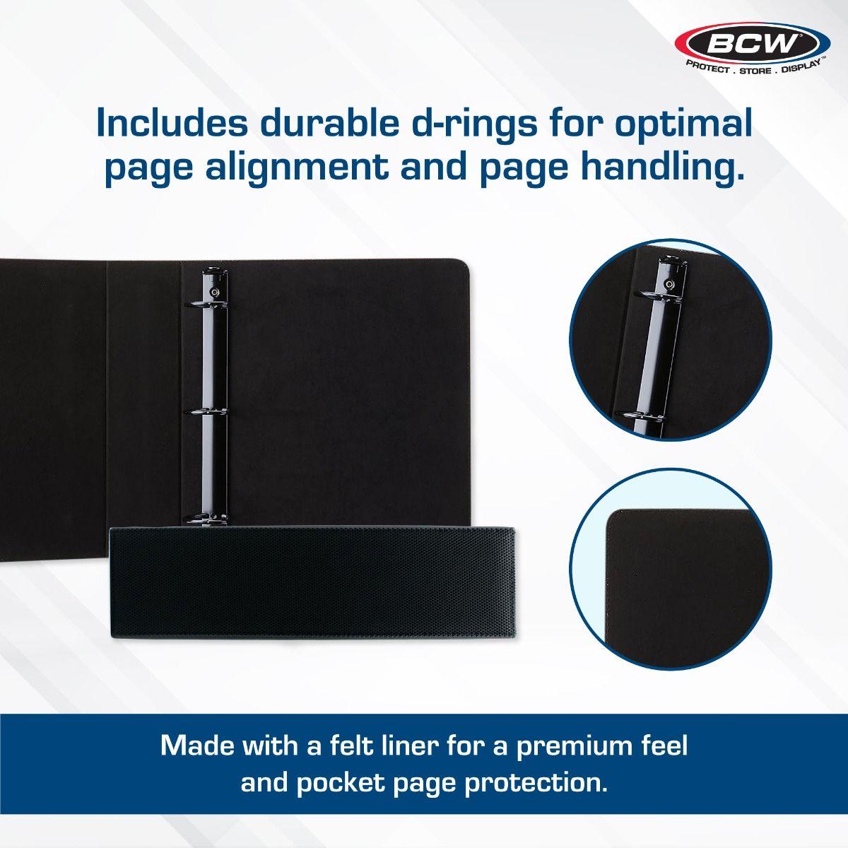 BCW - Binder - 3'' Premium Black - Hockey BCW 722626007934