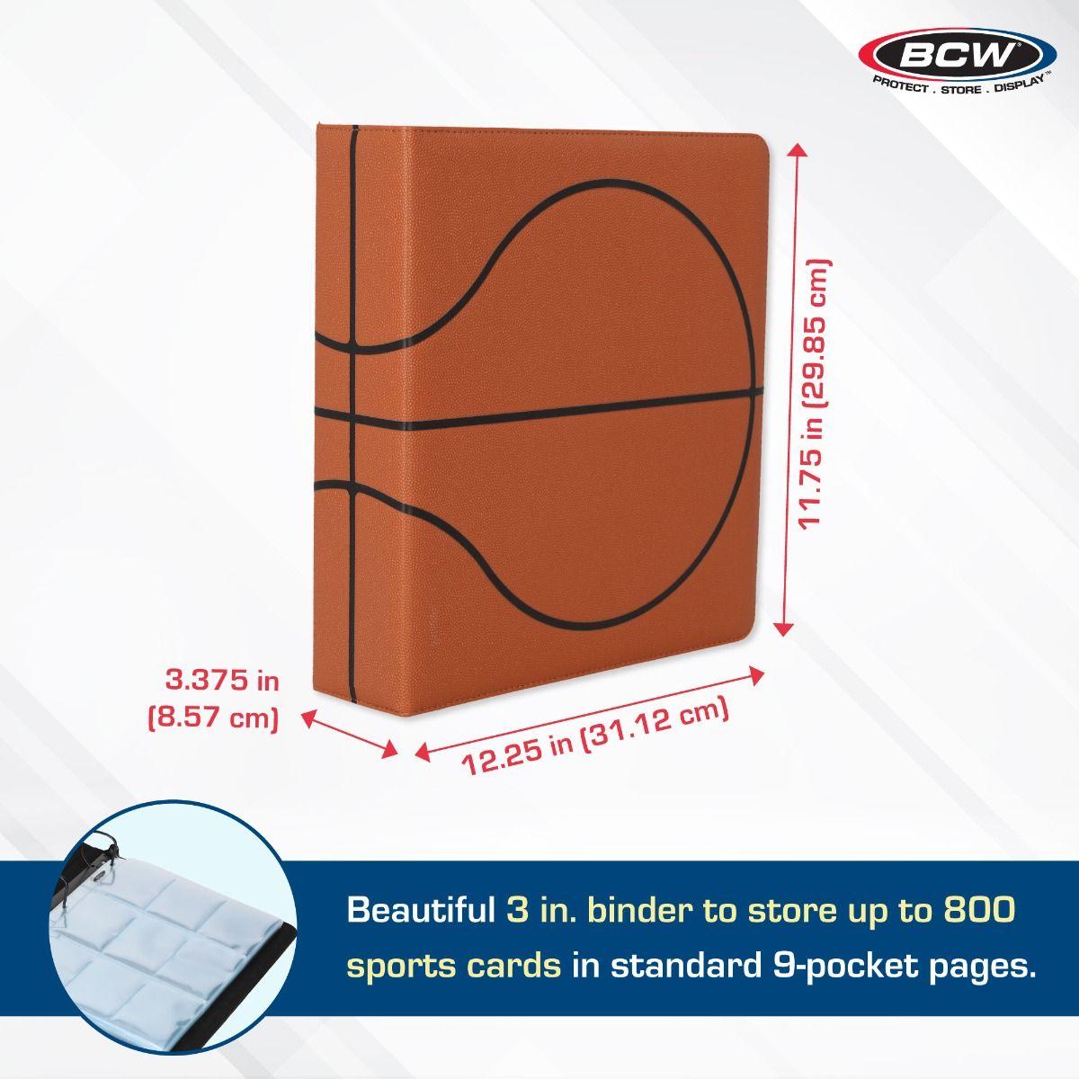 BCW - Binder - 3'' Premium Brown - Basketball BCW 722626007927