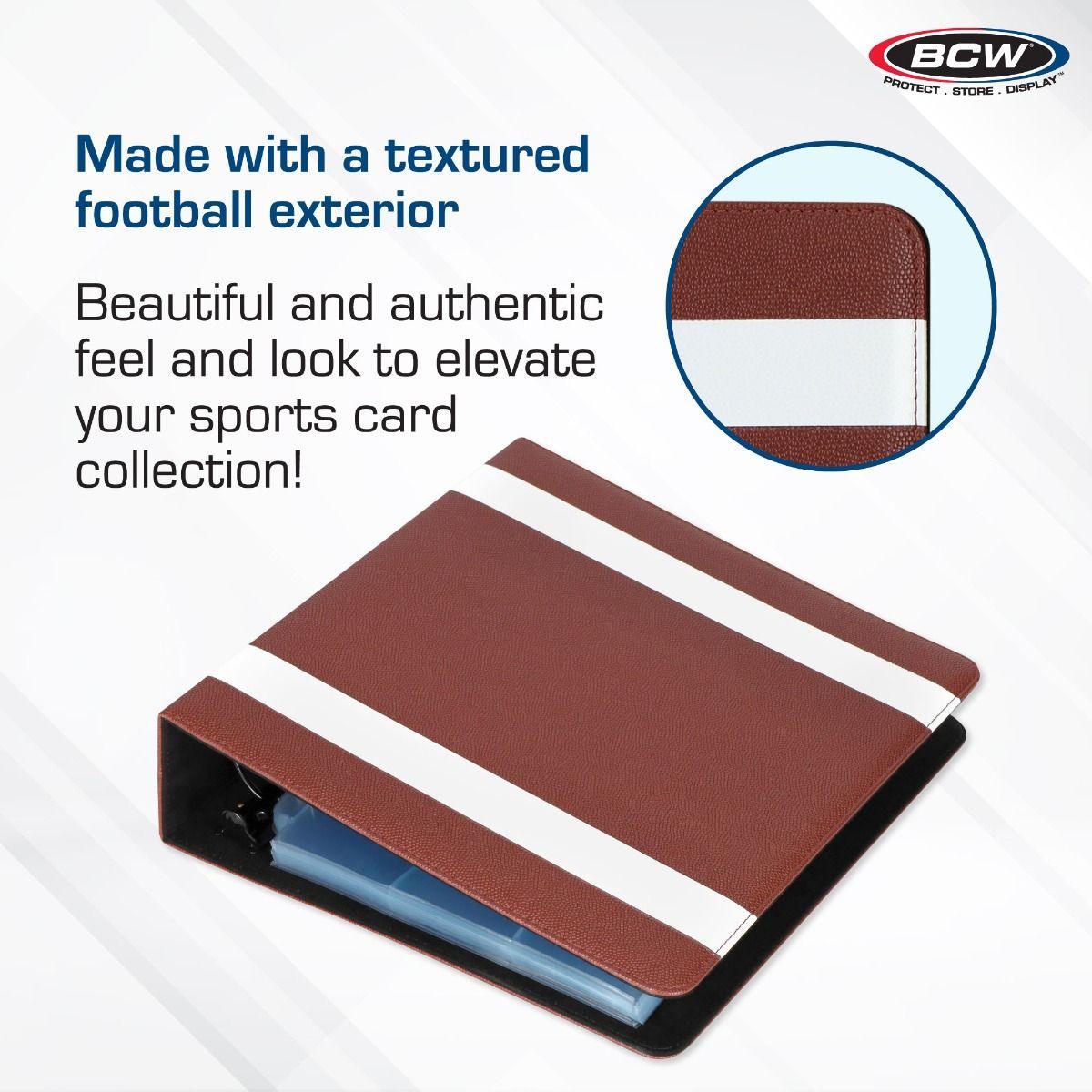 BCW - Binder - 3'' Premium Brown - Football BCW 722626007941